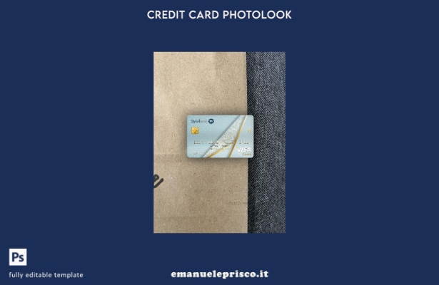 modello frontale photolook con carta classica per visto bancario Pakistan Faysal